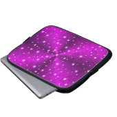 Rosa Regenbogen in der Elefantenhautlederoptik Laptopschutzhülle (Vorne Knopf)