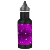 Rosa Regenbogen in der Elefantenhautlederoptik Trinkflasche (Links)