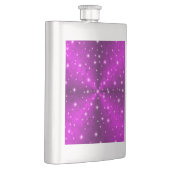 Rosa Regenbogen in der Optik des Skin Leder Flachmann (Rechts)