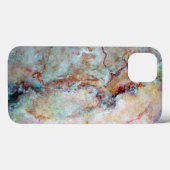 Rosa Regenbogen-Marmorstein-Finish Case-Mate iPhone Hülle (Rückseite (Horizontal))