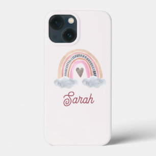 Rosa Regenbogen mit Wolken für BabyDusche für Mädc Case-Mate iPhone Hülle