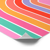 Rosa Regenbogen Poster (Ecke)