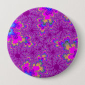 Rosa Regenbogen Speckle Button (Vorderseite)