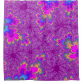 Rosa Regenbogen Speckle Duschvorhang (Vorderseite)