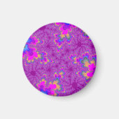 Rosa Regenbogen Speckle Magnet (Vorne)