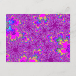Rosa Regenbogen Speckle Postkarte
