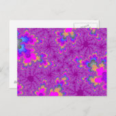 Rosa Regenbogen Speckle Postkarte (Vorne/Hinten)