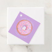 Rosa Regenbogen Sprinkle Donut Birthday Foto Geschenkanhänger (Beispiel)