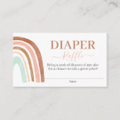 Rosa Regenbogen-Windeln Begleitkarte (Vorderseite)