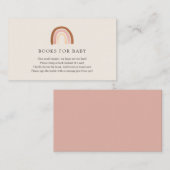 Rosa Regenbogenbücher für die Beipackkarte Begleitkarte (Vorne/Hinten)