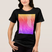 Rosa Regenbogenernte Tri-Blend Shirt (Vorderseite)