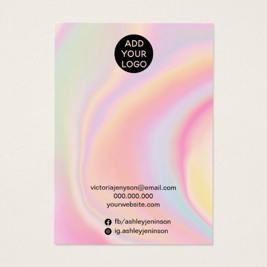 Rosa Regenbogenfarben, Schmuckring (Rückseite)