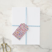 Rosa Regenbogenmuster Geschenkanhänger (Mit Garn)
