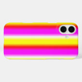 Rosa Regenbogenstreifen Case-Mate iPhone Hülle (Rückseite (Horizontal))