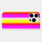 Rosa Regenbogenstreifen Case-Mate iPhone Hülle (Rückseite (Horizontal))