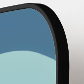 Rosa Regenbogenstreifen Monogramm Name Pickleball Schläger (Linke Seite)