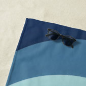 Rosa Regenbogenstreifen Monogramm Name Strandtuch (Beispiel)