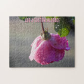 Rosa Regentropfen Puzzle (Horizontal)