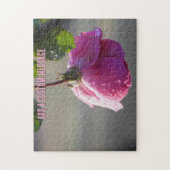 Rosa Regentropfen Puzzle (Vertikal)