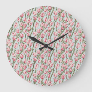 Rosa Reihe Serenität Große Wanduhr
