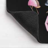 Rosa Reitdoodles Niedliche Reithors Mousepad (Ecke)