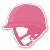 rosa Reithelm Aufkleber (Vorderseite)