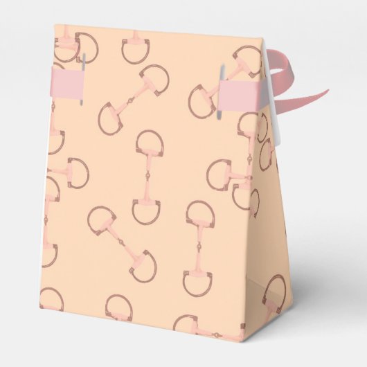 Rosa Reitpferde Bits Geschenkschachtel (Rückseite)
