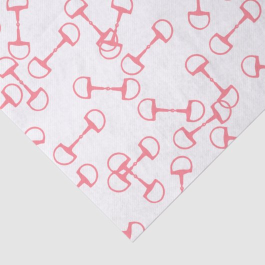Rosa Reitpferde Bits Seidenpapier (Detail)