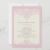 Rosa religiöse Einladung (Vorderseite)