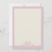 Rosa religiöse Einladung (Rückseite)