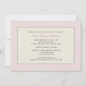 Rosa religiöse Einladung (Vorderseite)