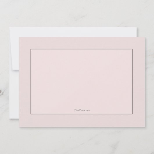 Rosa religiöse Einladung (Rückseite)