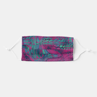 rosa Reptil, Drache, Schlange, Tarnhaut Mund-Nasen-Maske Aus Stoff