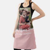 Rosa Retro Beste Mama je benutzerdefiniertes Bild Schürze (InSitu)