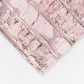 Rosa Retro Brick: Abstrakt gesättigt Fleecedecke (Ecke)