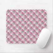Rosa Retro Bubbles Mousepad (Mit Mouse)
