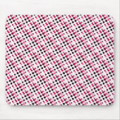 Rosa Retro Bubbles Mousepad (Vorne)