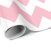 Rosa Retro buntes modernes Zickzack Muster Geschenkpapier (Rolleneckpunkt)