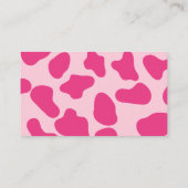 Rosa Retro Diskothek Cowgirl The Panty Game Begleitkarte (Rückseite)