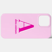 Rosa Retro Dolgramm Case-Mate iPhone Hülle (Rückseite (Horizontal))