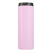 Rosa Retro Dolgramm Thermosbecher (Rückseite)