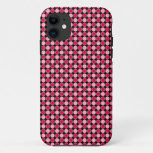 Rosa Retro Dot Checkerboard Case-Mate iPhone Hülle
