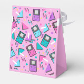 Rosa Retro Gaming Geburtstag Geschenkschachtel (Rückseite)