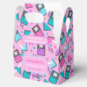 Rosa Retro Gaming Geburtstag Geschenkschachtel (Geöffnet)