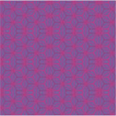 Rosa retro geometrisches Muster Aufkleber (Vorderseite)