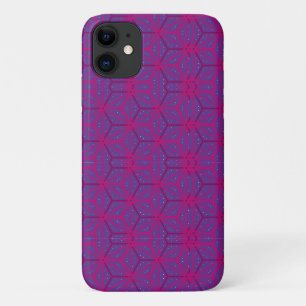 Rosa retro geometrisches Muster Case-Mate iPhone Hülle