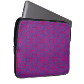 Rosa retro geometrisches Muster Laptopschutzhülle (Vorne Rechts)