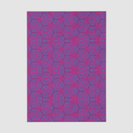 Rosa retro geometrisches Muster Seidenpapier