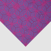 Rosa retro geometrisches Muster Seidenpapier (Ausschnitt)