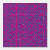 Rosa retro geometrisches Muster Tapete (Vorderseite)